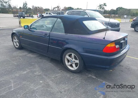 2002 BMW 325Ci из США, поврежденный, VIN WBABS33402JY42995